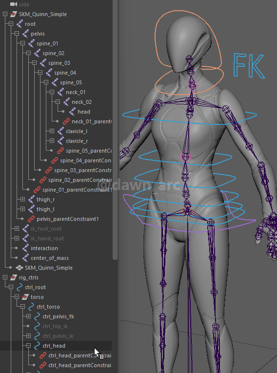 [Maya]Rigging 11 - Neck and Head